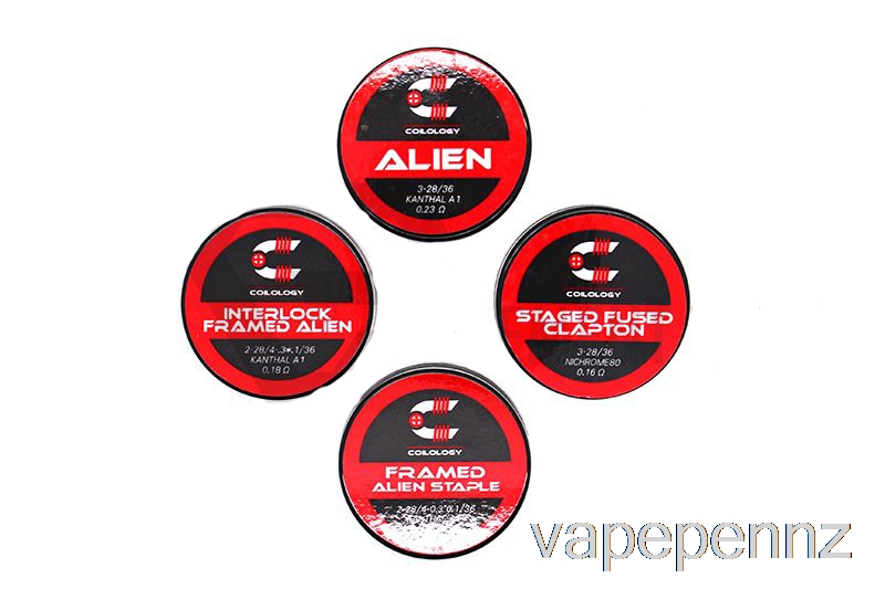 Coilology Performance Prebuilt Coils Interlock Framed Staple Alien - 0.1ohm Ni80 VAPE NZ